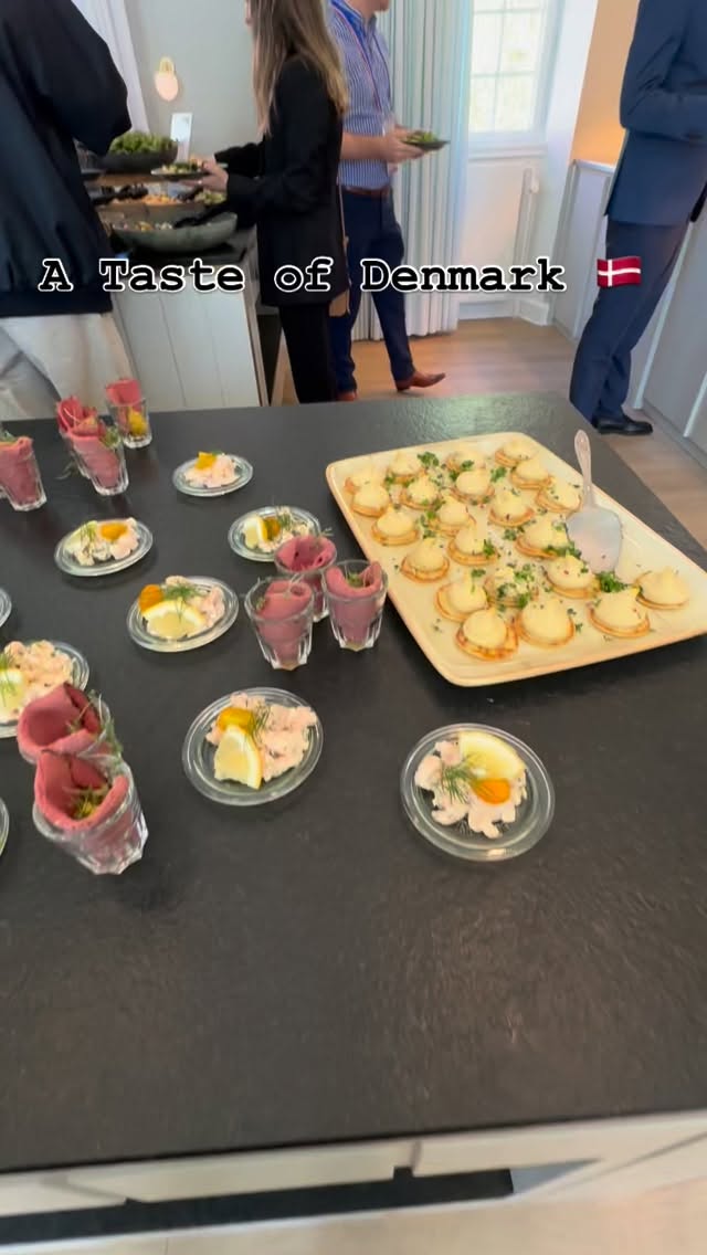 Day 1 lunch at the meeting… Danish style 🇩🇰 Not quite the kind of spread we’re used to at home, but that’s part of the adventure… trying something new! #conferencefood #tastedenmark #danishfood